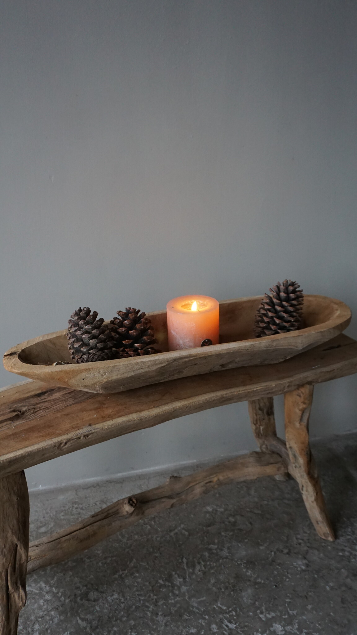 Rene Houtman Kom/Sleutelbak Teak | Sloophout | H9xB71xD22 cm