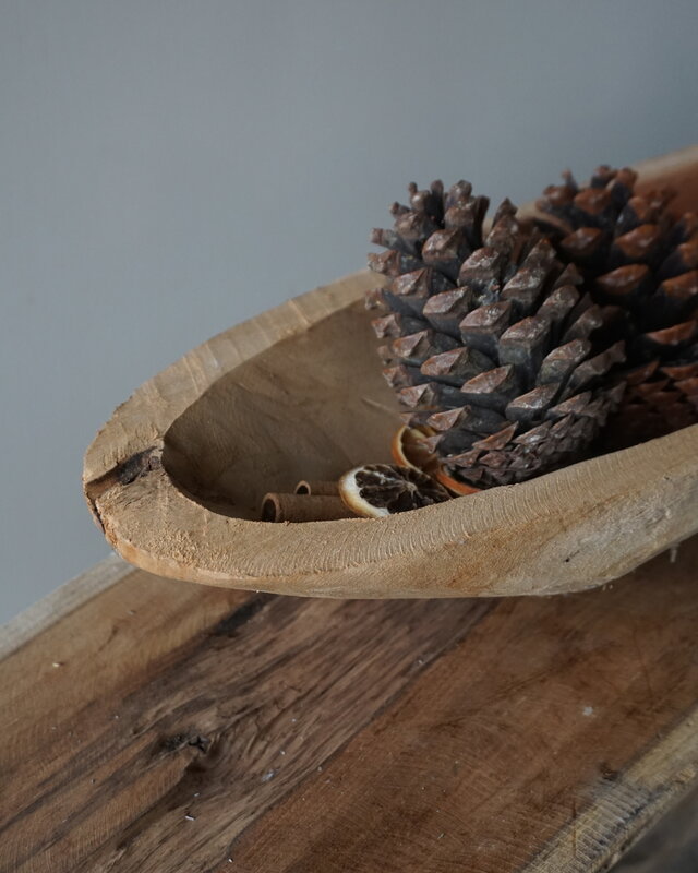 Rene Houtman Kom/Sleutelbak Teak | Sloophout | H9xB71xD22 cm
