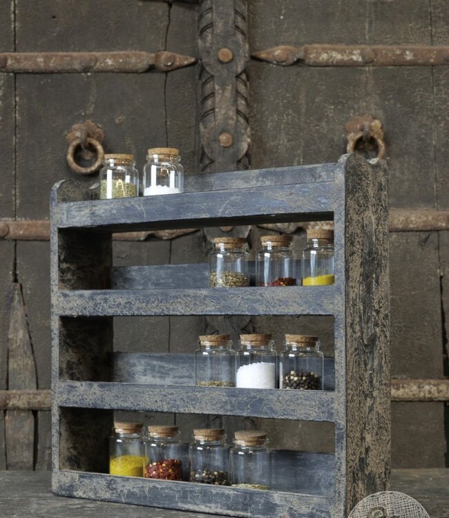 Be-Uniq Kruidenrekje | Grey Finish | H40 x B40 x D10 cm