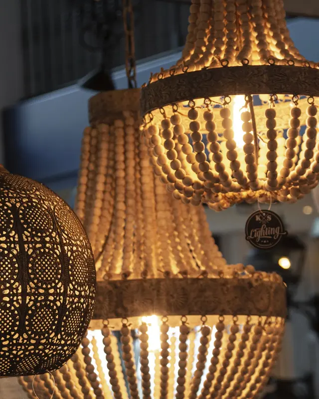 Rene Houtman Kralen Hanglamp XL | Kralen Dark | D51 cm