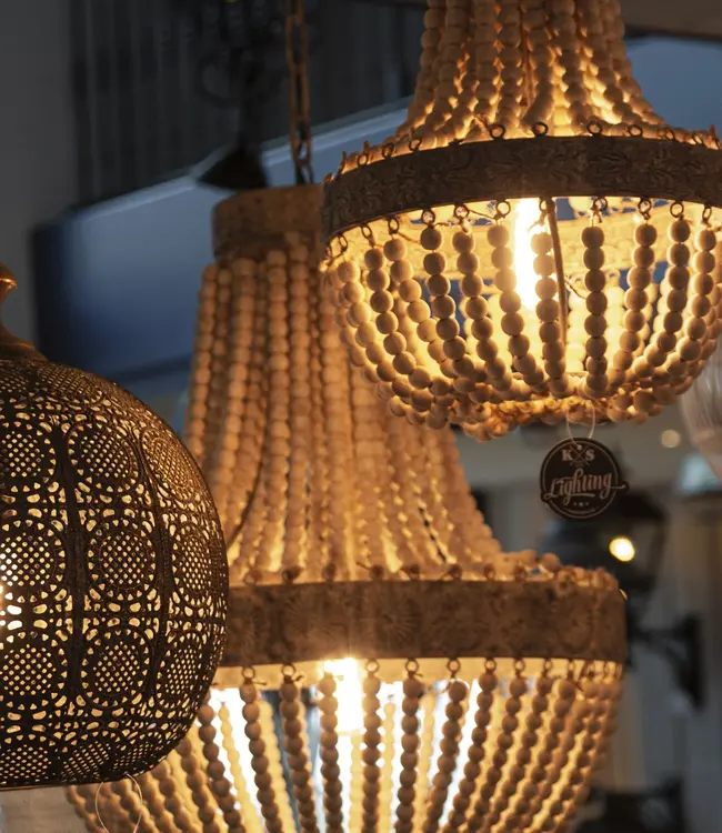 Rene Houtman Kralen Hanglamp XL | Kralen Dark | D51 cm