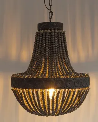 Rene Houtman Kralen Hanglamp XL | Kralen Dark | D51 cm
