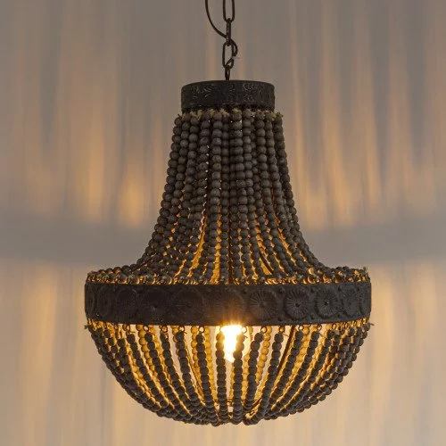 Rene Houtman Kralen Hanglamp XL | Kralen Dark | D51 cm