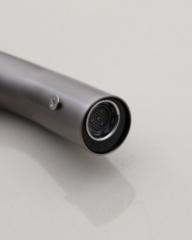 Rene Houtman Muurkraan Pesaro | Gun Metal | Koud | L9 cm