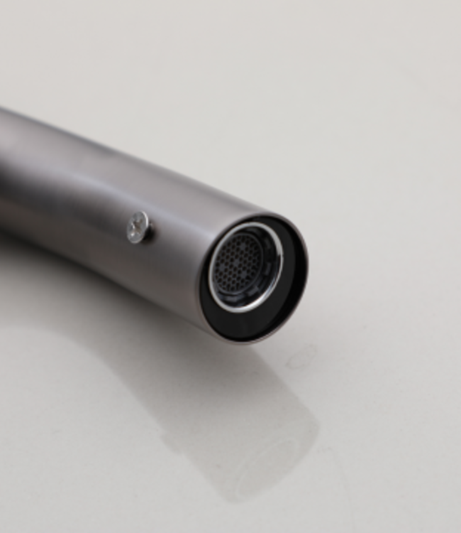 Rene Houtman Muurkraan Pesaro | Gun Metal | Koud | L9 cm