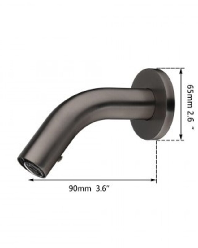 Rene Houtman Muurkraan Pesaro | Gun Metal | Koud | L9 cm