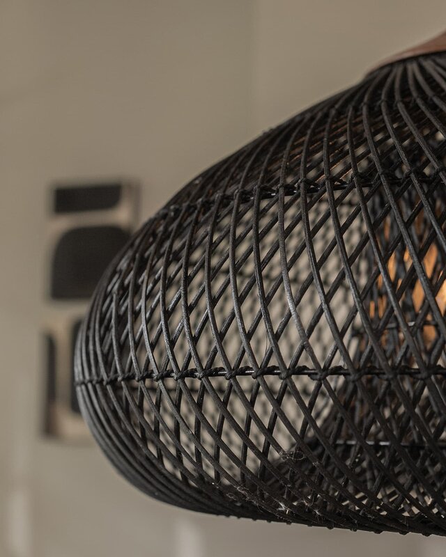 D-Bodhi Drum Lamp | Charcoal | H51 x D80 cm