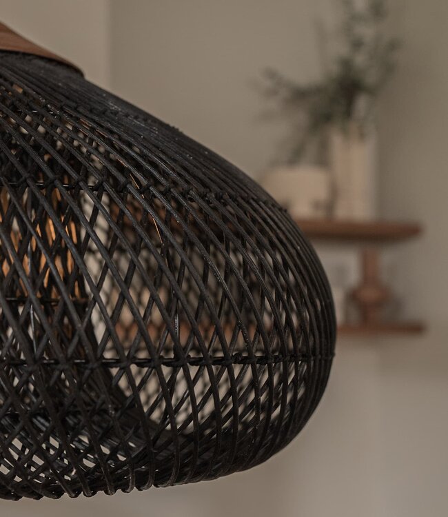 D-Bodhi Drum Lamp | Charcoal | H51 x D80 cm