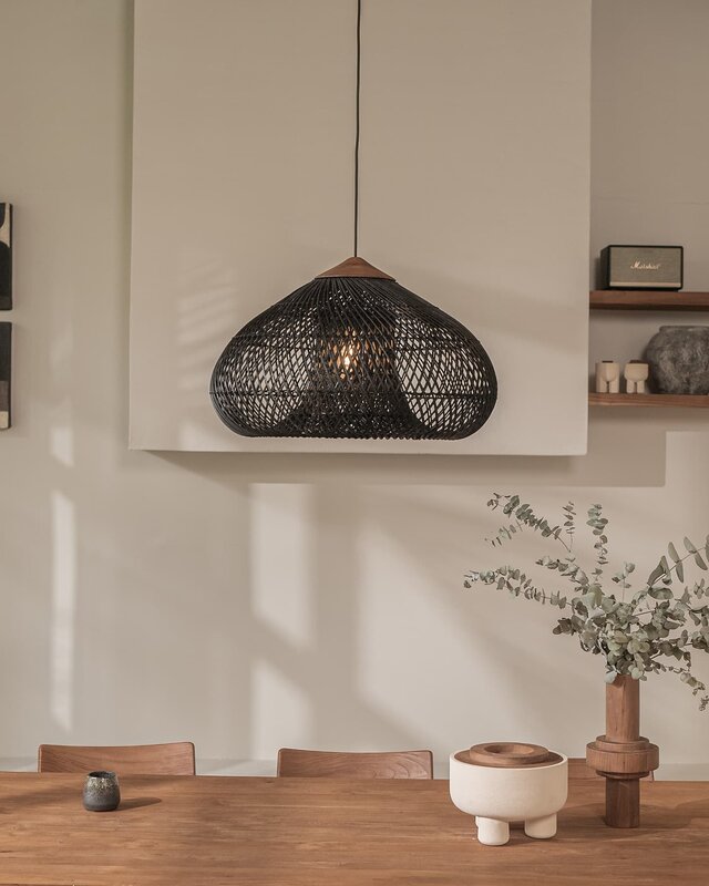 D-Bodhi Drum Lamp | Charcoal | H51 x D80 cm