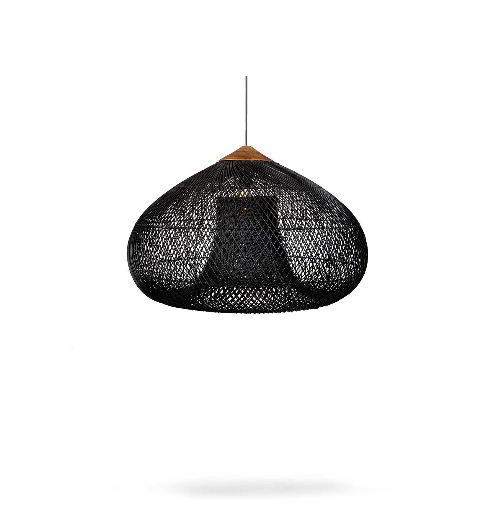 D-Bodhi Drum Lamp | Charcoal | H51 x D80 cm