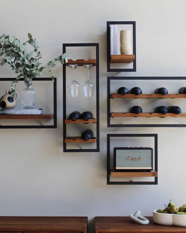 D-Bodhi Shelfmate Wijnrek | 6 Flessen | H75 x B25 x D25,5 cm