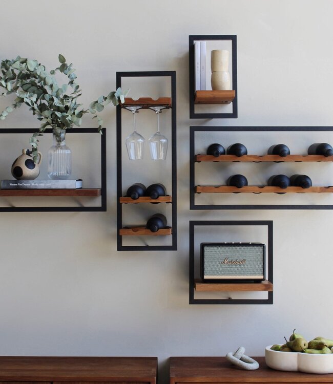 D-Bodhi Shelfmate Wijnrek | 6 Flessen | H75 x B25 x D25,5 cm