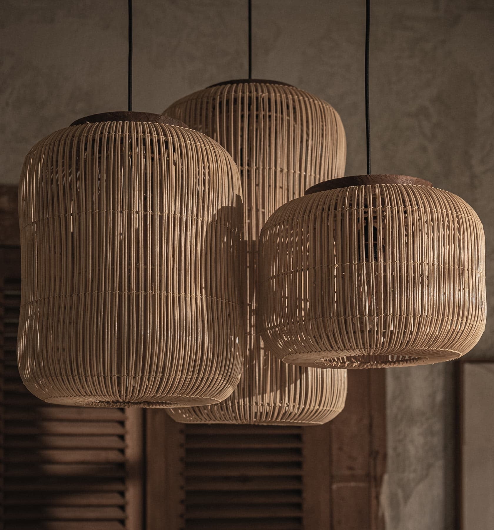 D-Bodhi Barrel Hanglamp | Naturel | H43 x D35 cm