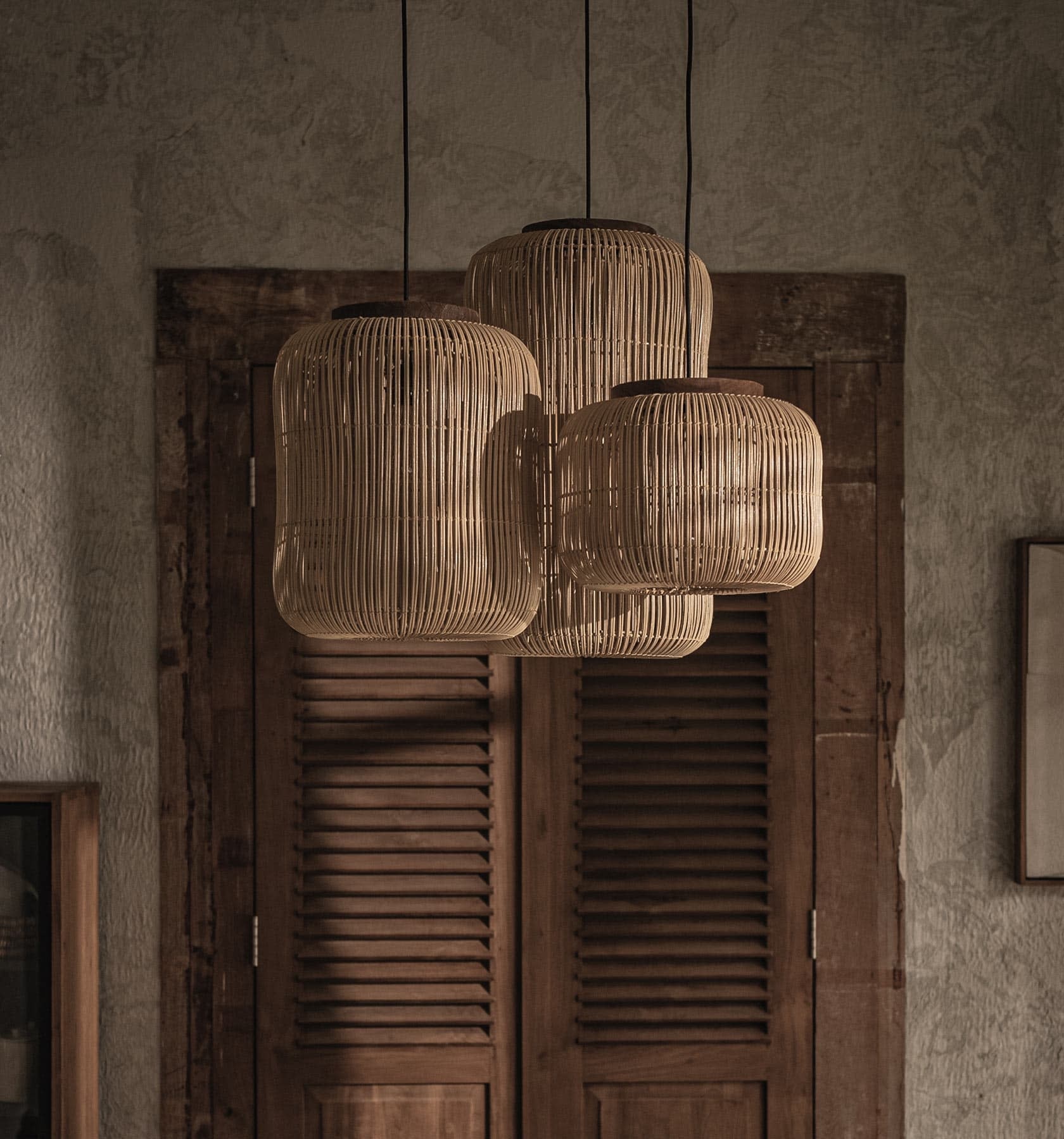 D-Bodhi Barrel Hanglamp | Naturel | H43 x D35 cm