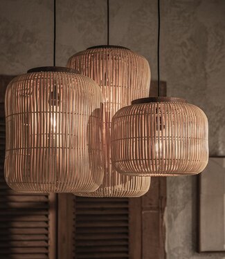 D-Bodhi Barrel Hanglamp | Naturel | H43 x D35 cm