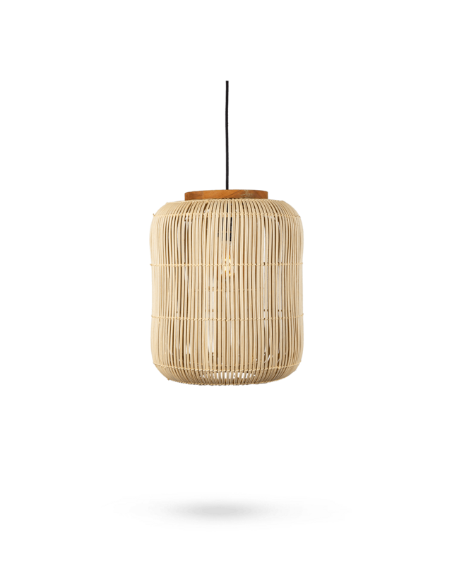 D-Bodhi Barrel Hanglamp | Naturel | H43 x D35 cm