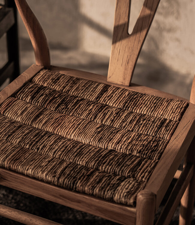 D-Bodhi Caterpillar Stoel | Naturel | H75 x B57,5 x D56,5 cm