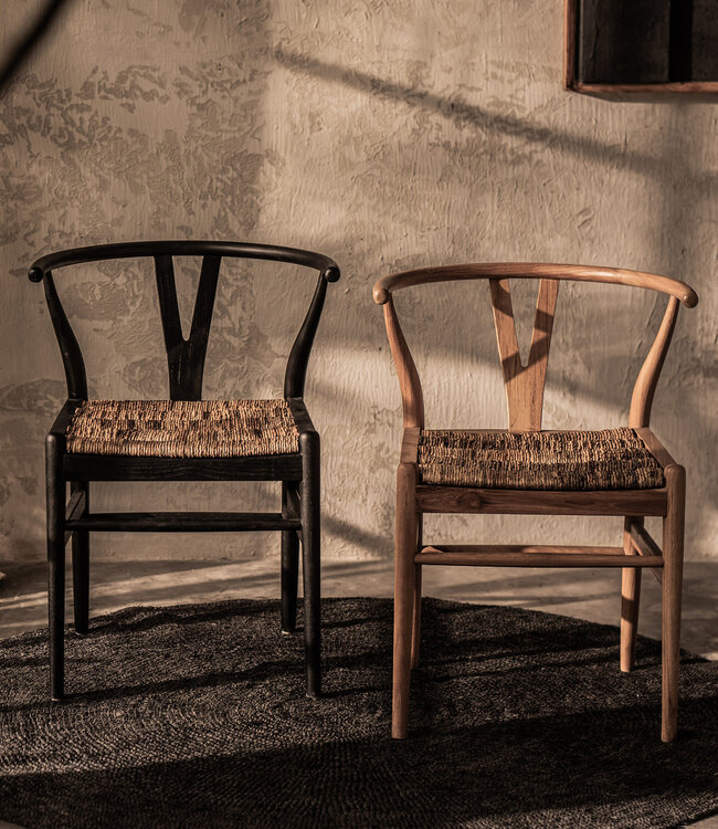 D-Bodhi Caterpillar Stoel | Naturel | H75 x B57,5 x D56,5 cm