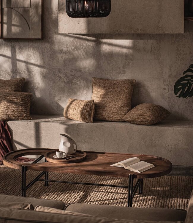D-Bodhi Coco Salontafel Met Dienblad | H40 x B120 x D63 cm