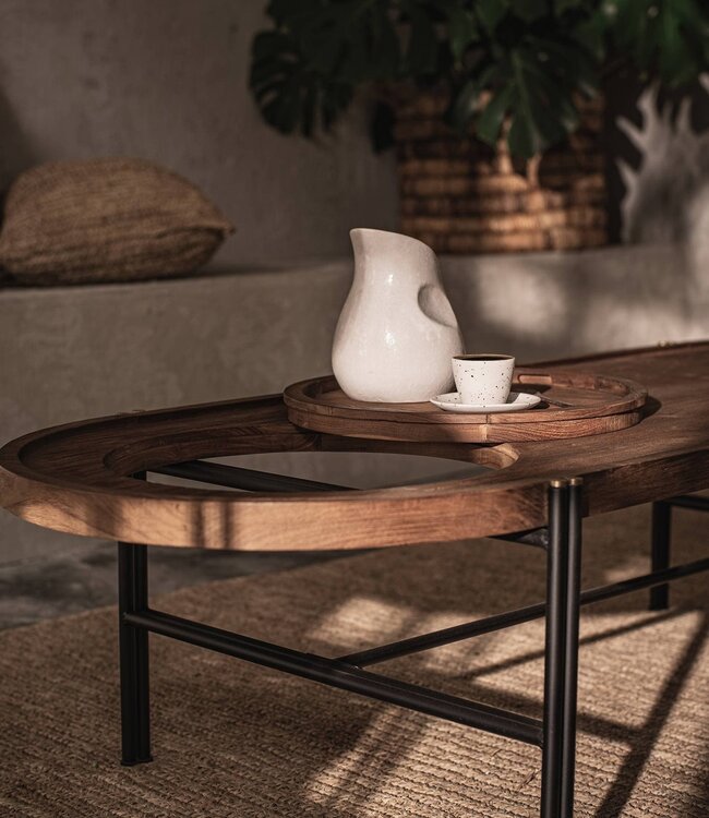 D-Bodhi Coco Salontafel Met Dienblad | H40 x B120 x D63 cm