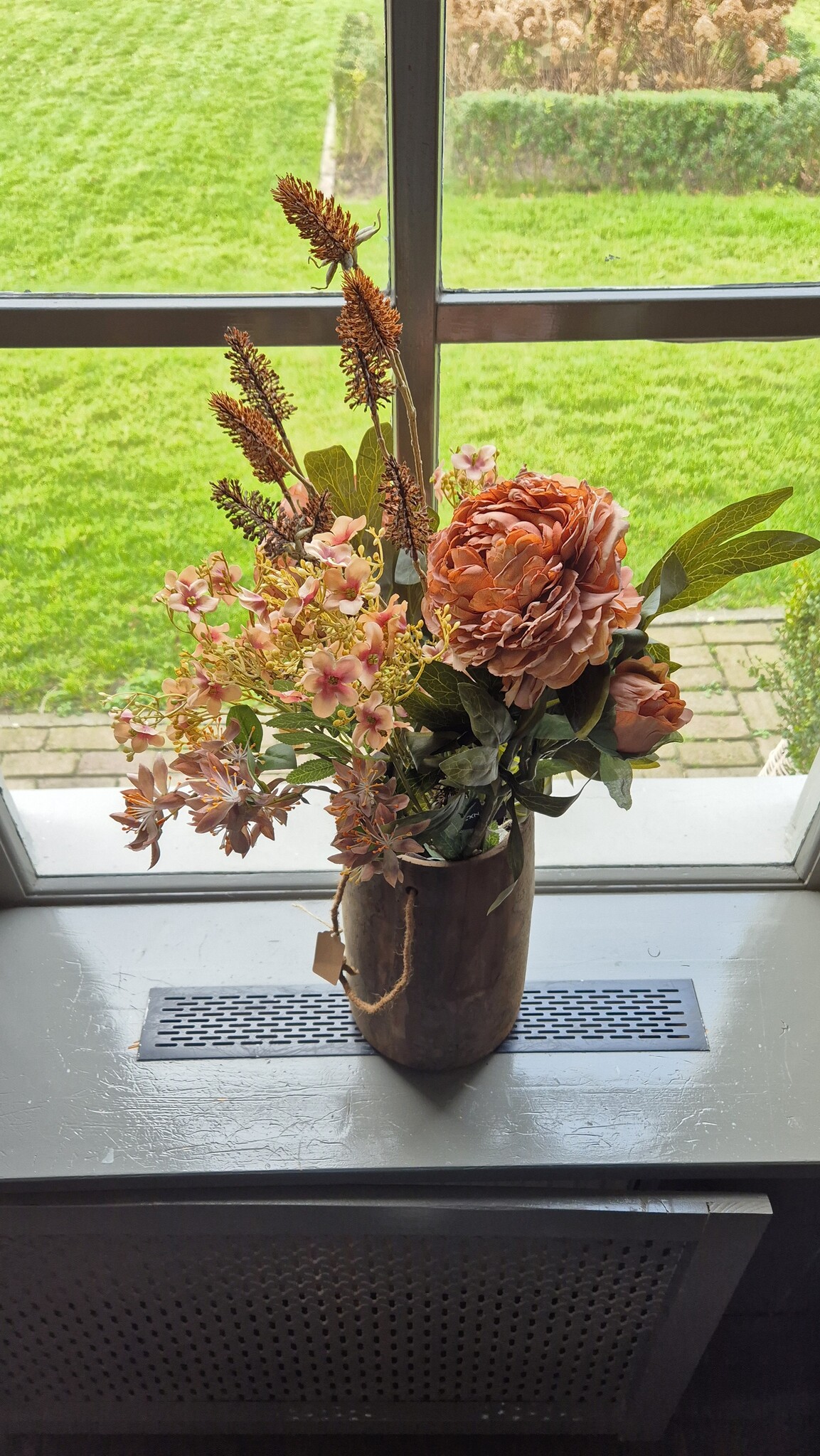 Rene Houtman Kunstbloemen Boeket Peony | H100 cm