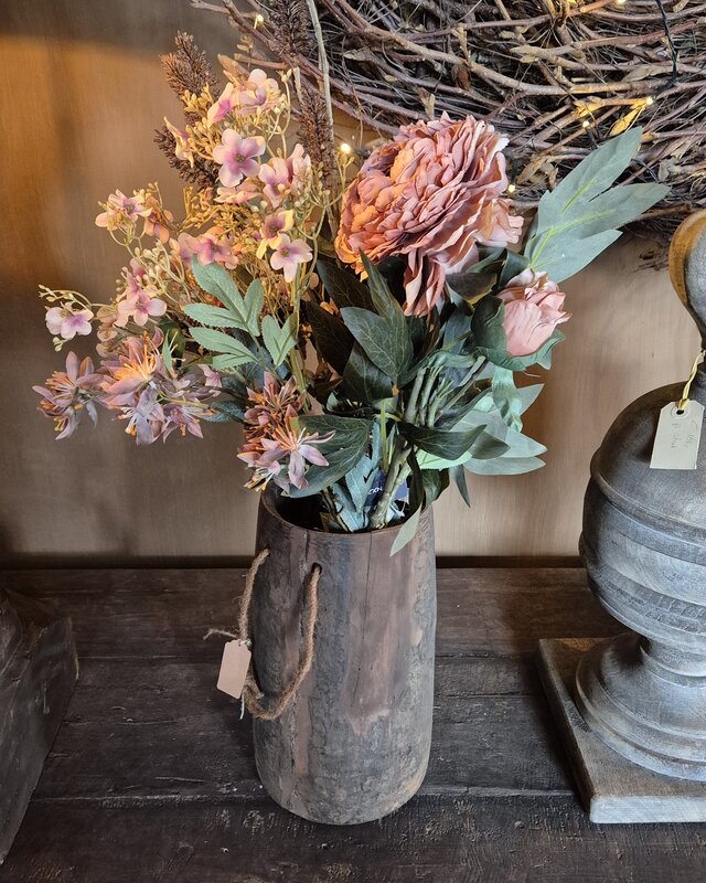Rene Houtman Kunstbloemen Boeket Peony | H100 cm