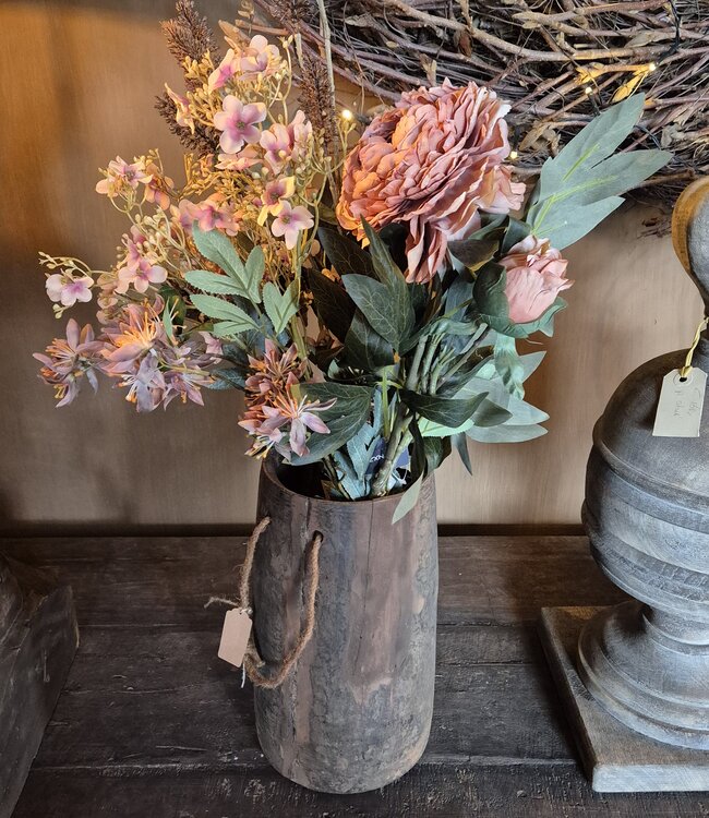 Rene Houtman Kunstbloemen Boeket Peony | H100 cm