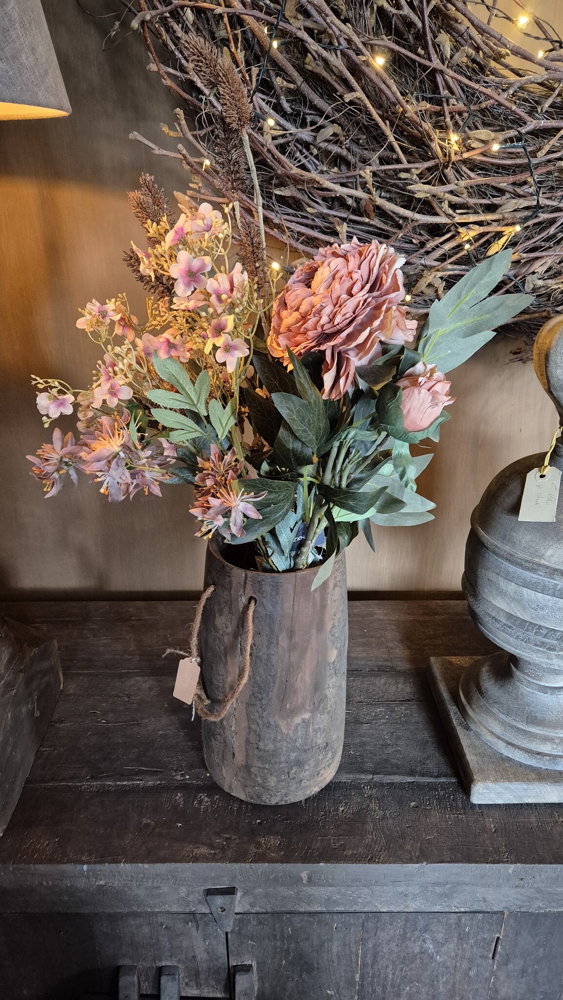 Rene Houtman Kunstbloemen Boeket Peony | H100 cm