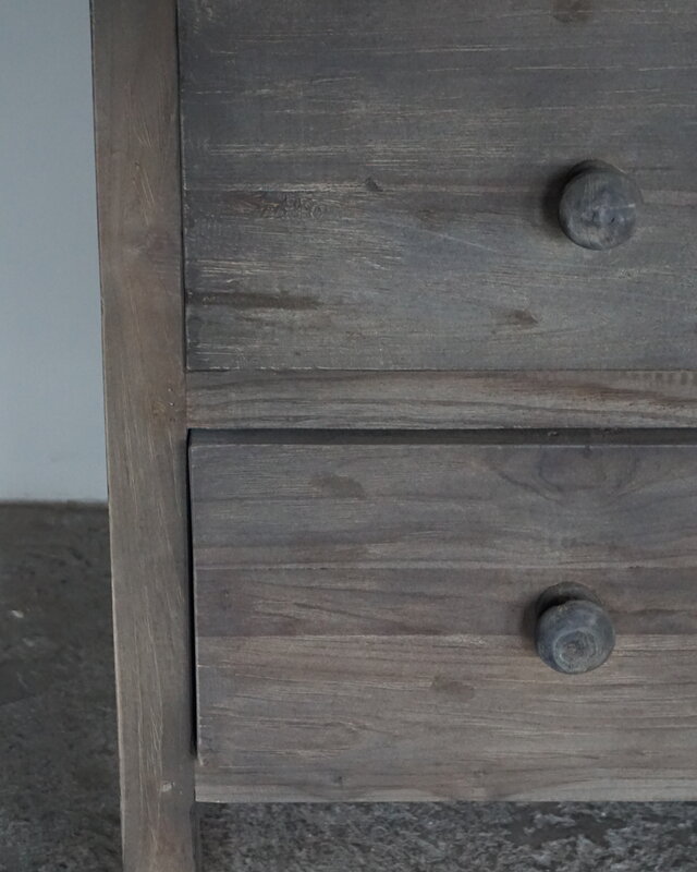 Luksa Home Collection Linnenkast Dick | Antique Grey | H210xB131xD60 cm
