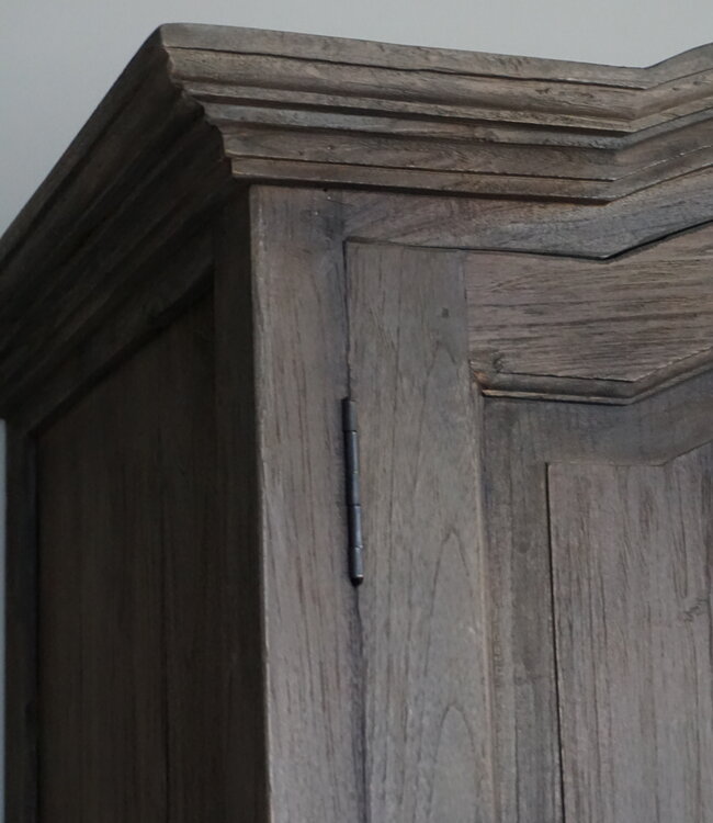 Luksa Home Collection Linnenkast Dick | Antique Grey | H200xB120xD60 cm