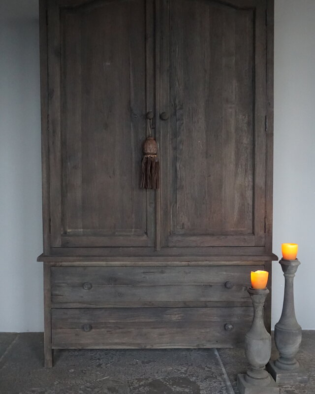 Luksa Home Collection Linnenkast Dick | Antique Grey | H210xB131xD60 cm