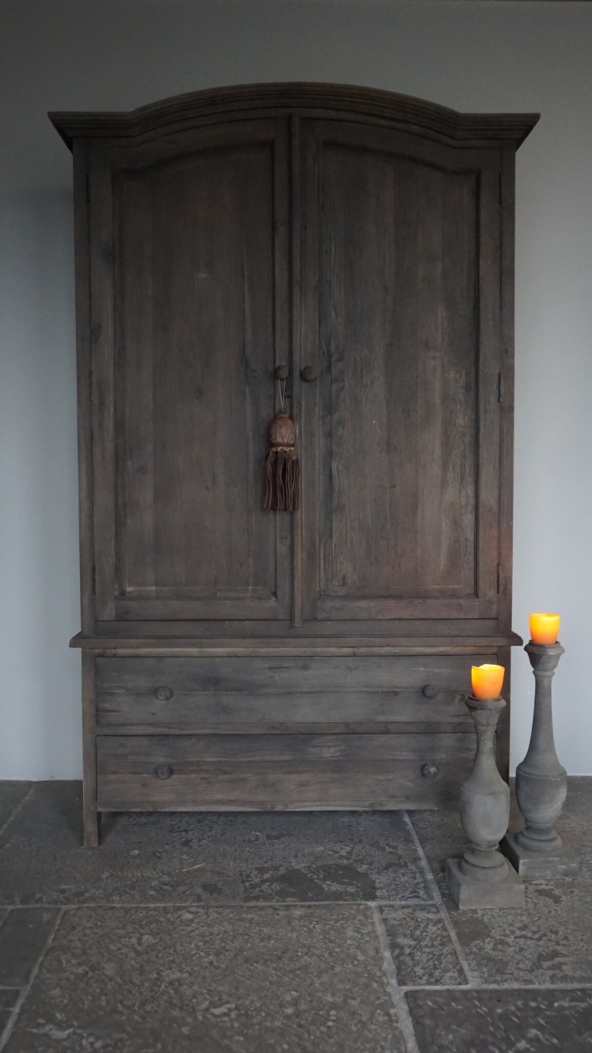 Luksa Home Collection Linnenkast Dick | Antique Grey | H210xB131xD60 cm