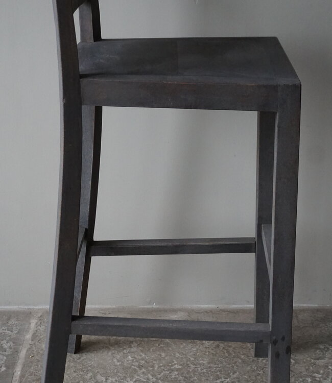 Luksa Home Collection Houten Barkruk Francesco | H99,5 x B39,5 x D40 cm