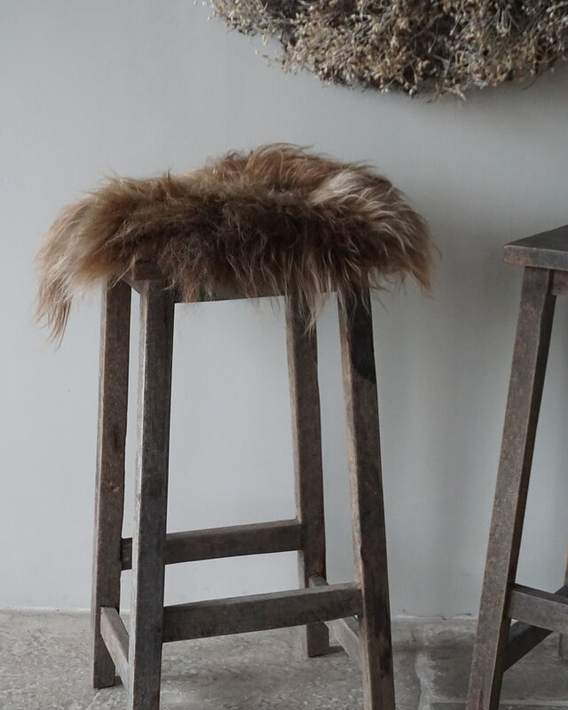 Luksa Home Collection Houten Kruk Daria | H77 x B38 x D33 cm