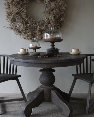Luksa Home Collection Eetkamertafel Chloe | Rond | Oud Hout | Kies Afmeting!