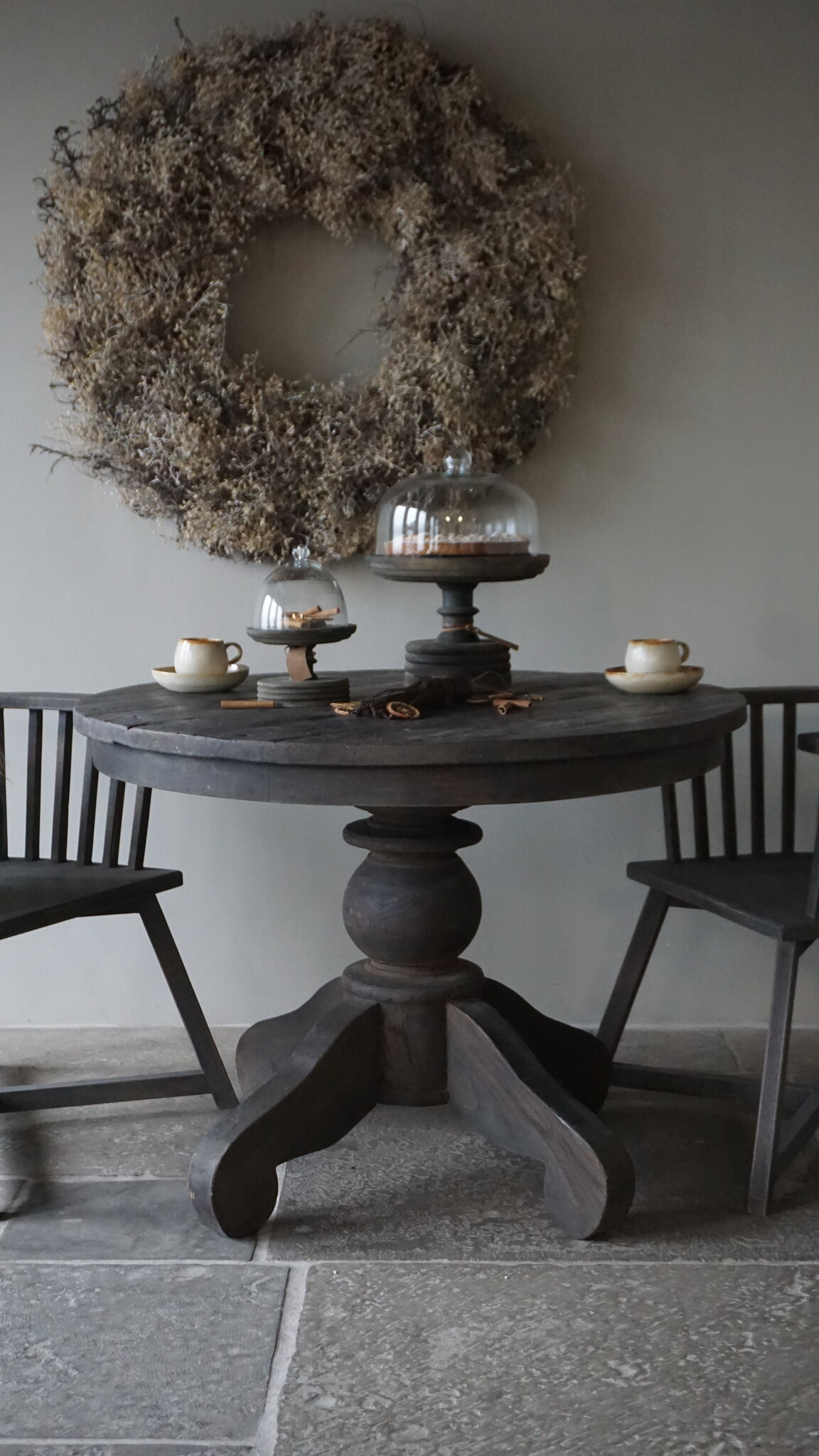 Luksa Home Collection Eetkamertafel Chloe | Rond | Oud Hout | Kies Afmeting!