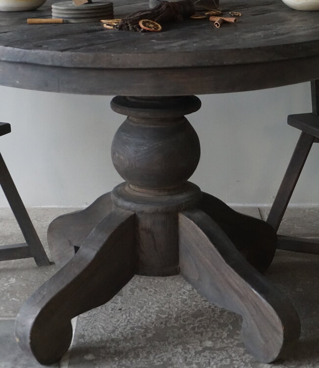 Luksa Home Collection Eetkamertafel Chloe | Rond | Oud Hout | Kies Afmeting!