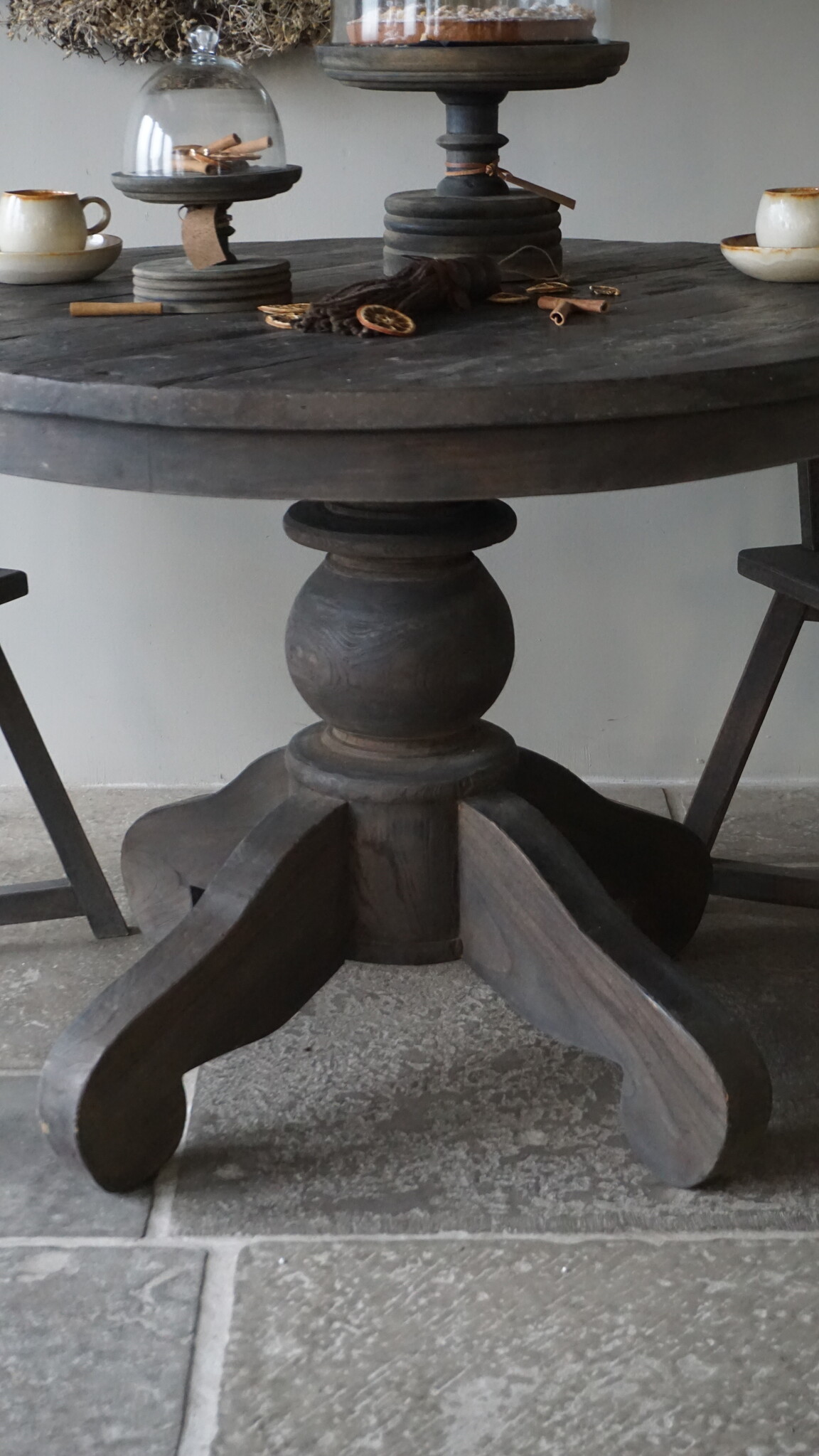 Luksa Home Collection Eetkamertafel Chloe | Rond | Oud Hout | Kies Afmeting!