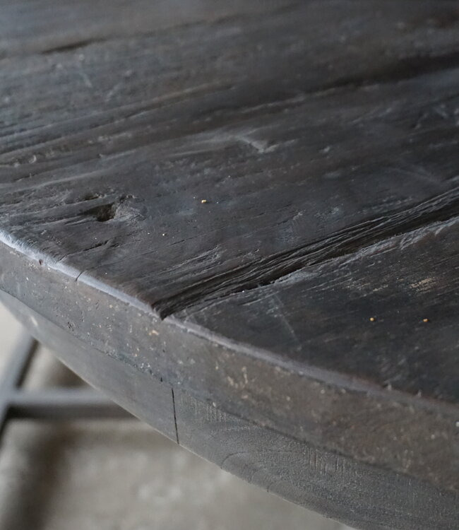 Luksa Home Collection Eetkamertafel Chloe | Rond | Oud Hout | Kies Afmeting!