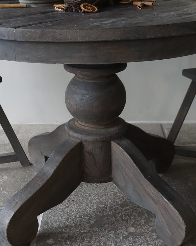 Luksa Home Collection Eetkamertafel Chloe | Rond | Oud Hout | Kies Afmeting!