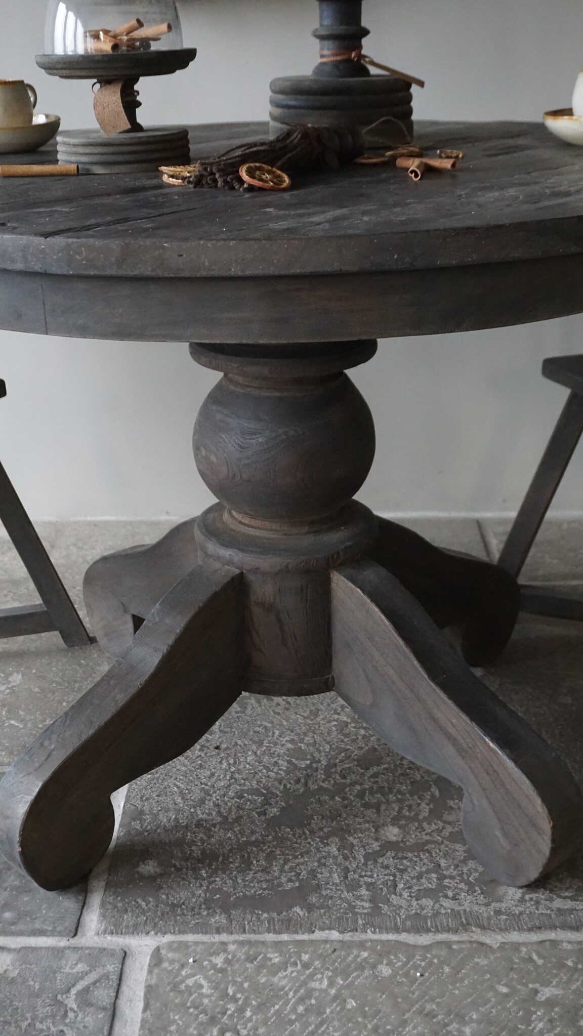 Luksa Home Collection Eetkamertafel Chloe | Rond | Oud Hout | Kies Afmeting!