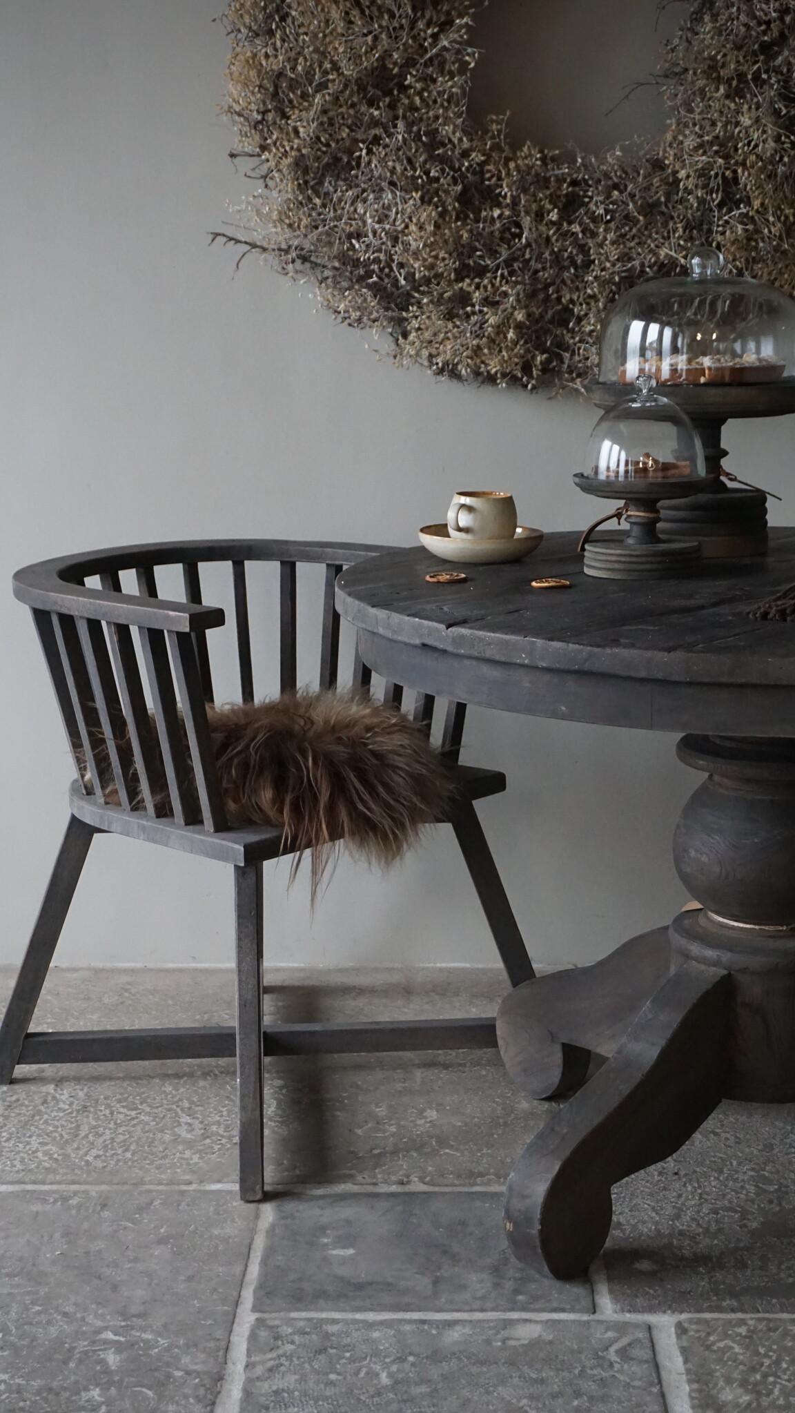 Luksa Home Collection Houten Stoel Driek | H74 x B53 x D47 cm
