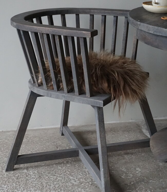 Luksa Home Collection Houten Stoel Driek | H74 x B53 x D47 cm