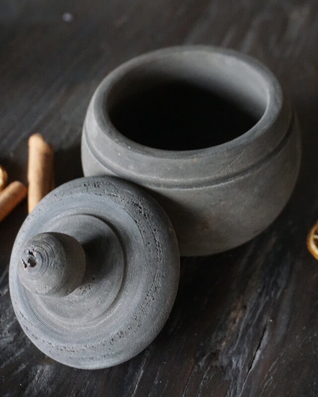 Aura Peeperkorn Pot Met Deksel | Grey | 3 Maten