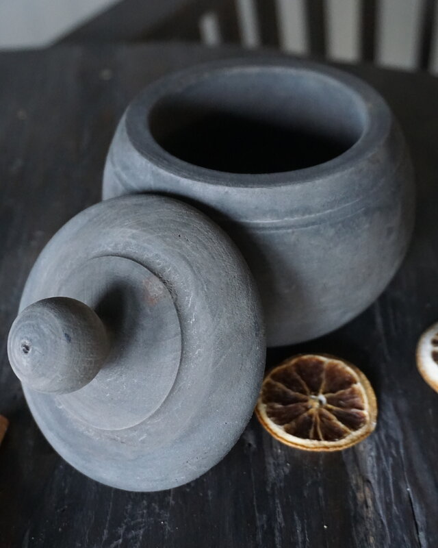 Aura Peeperkorn Pot Met Deksel | Grey | 3 Maten