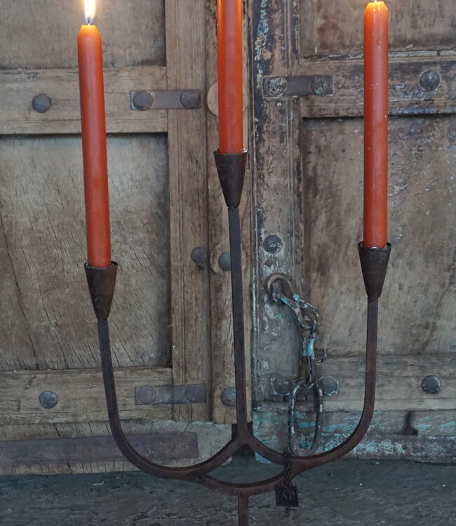 Aura Peeperkorn Kandelaar/Kaarshouder Marrakech 3-Arms | H45xB25 cm