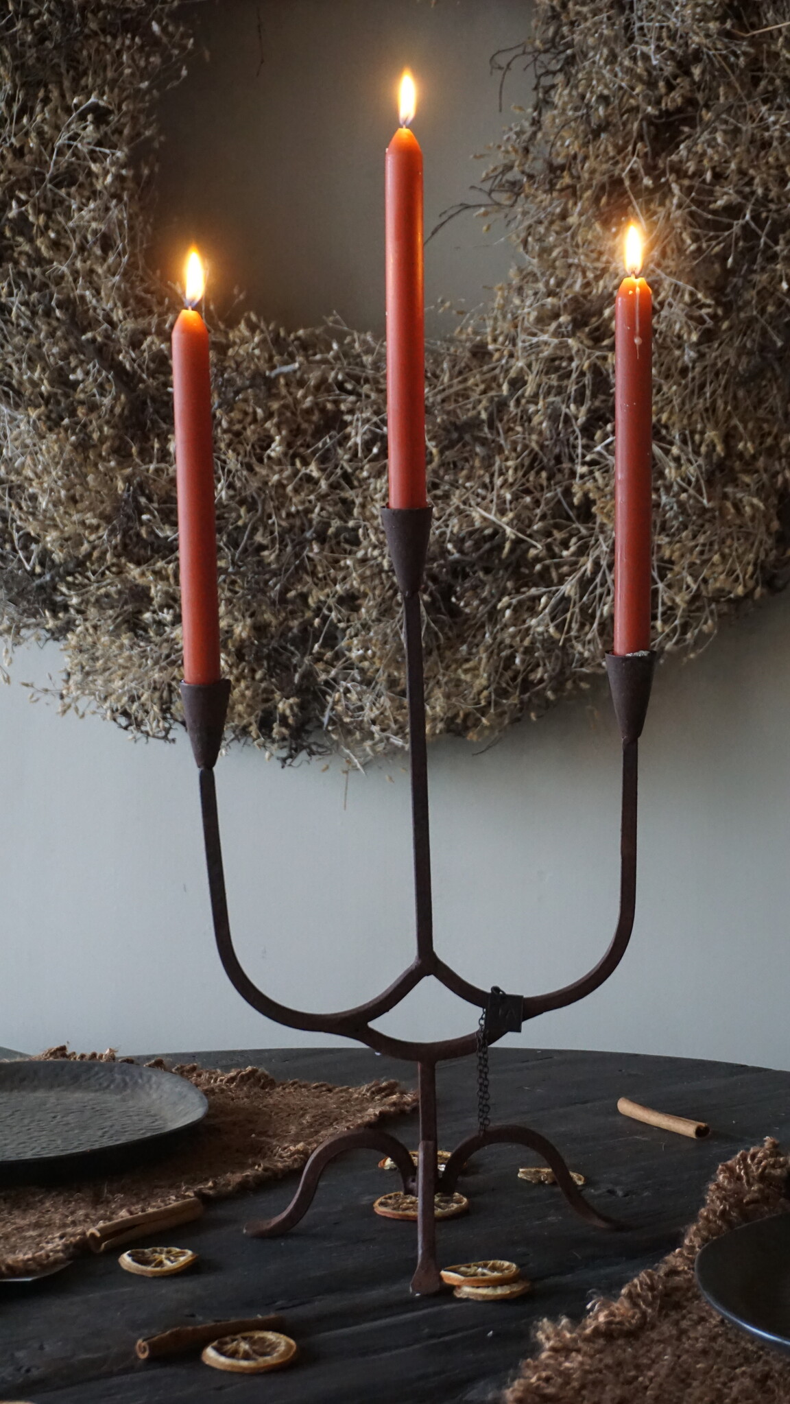 Aura Peeperkorn Kandelaar/Kaarshouder Marrakech 3-Arms | H45xB25 cm