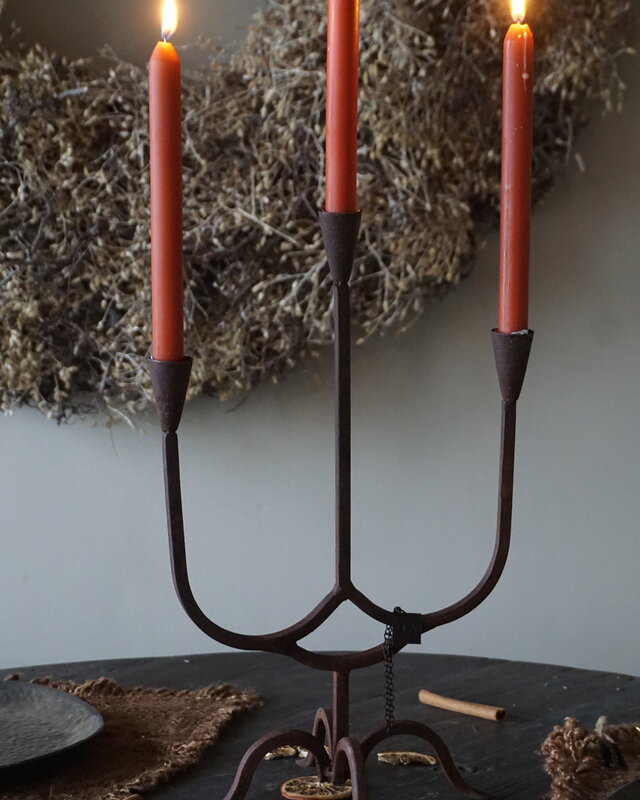 Aura Peeperkorn Kandelaar/Kaarshouder Marrakech 3-Arms | H45xB25 cm