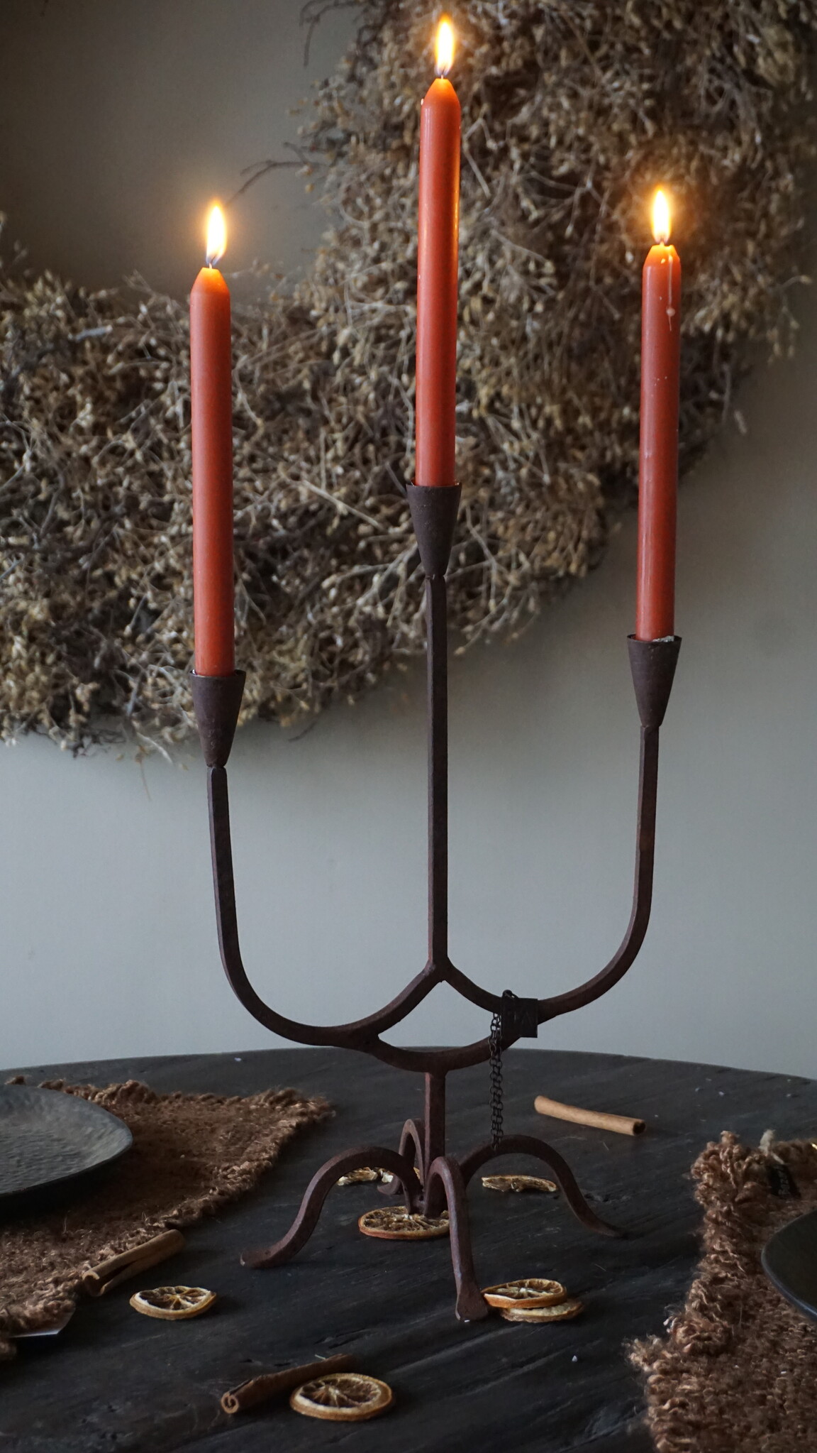 Aura Peeperkorn Kandelaar/Kaarshouder Marrakech 3-Arms | H45xB25 cm