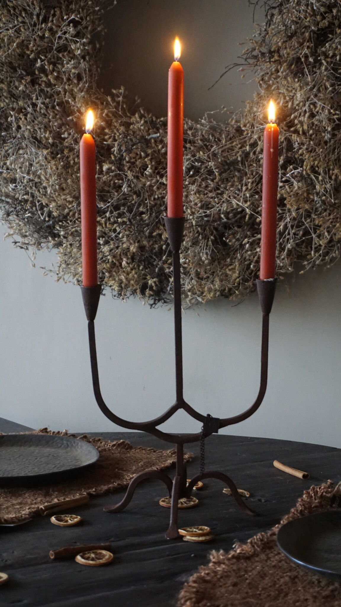 Aura Peeperkorn Kandelaar/Kaarshouder Marrakech 3-Arms | H45xB25 cm